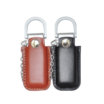 512MB Harley Leather keychain USB Flash Drive