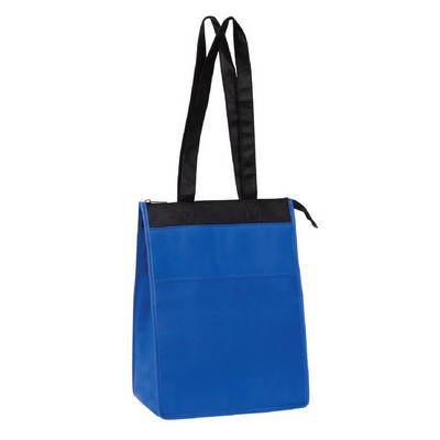 Zipper Closure Lunch Tote Cooler Bag