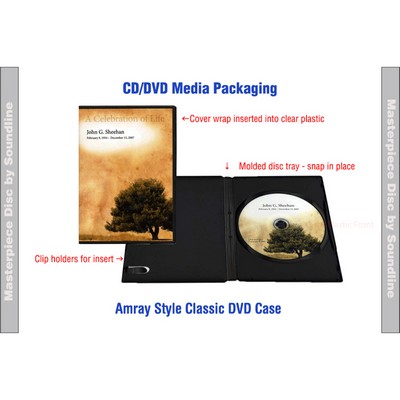 DVDR Blank Recordable Custom Printed in Amaray DVD Case With Cover