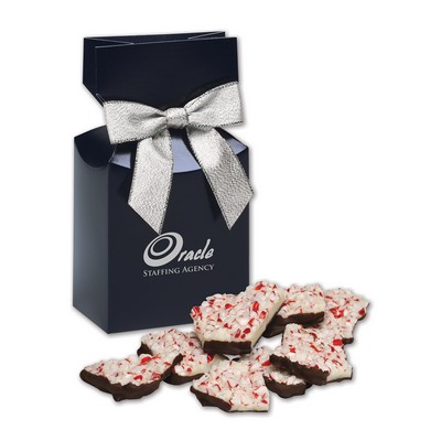 Navy Blue Gift Box w/Peppermint Bark