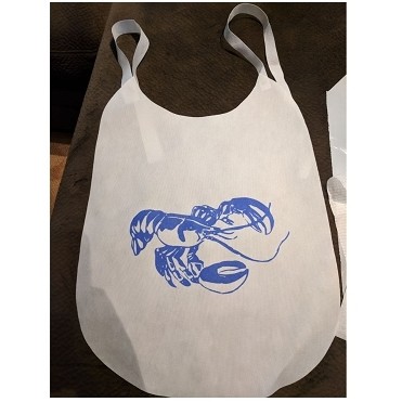 Stock Lobster Bib Non-Woven Material w/Ties (Pack of 25)