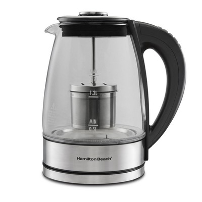 Hamilton Beach® 1.7 L Variable Temperature Glass Kettle w/Tea Steeper