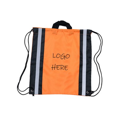 Reflective drawstring Backpack