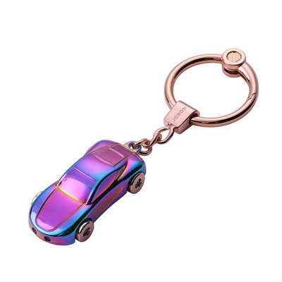 Metal Race Car LED Keychain