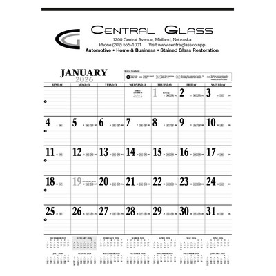 Large Contractor Calendar