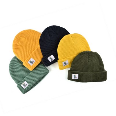 Custom Embroidery Logo Winter Knitted Hats