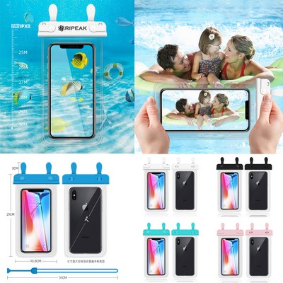 7'' Clear Waterproof Bag For Mobile Phone