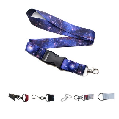 1" Dye-Sublimated Lanyard w/ Buckle Release