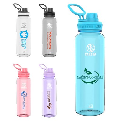 Takeya® 40 Oz. Tritan™ Bottle w/Spout Lid