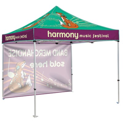 10' Heavy Duty Tent With One Full Wall