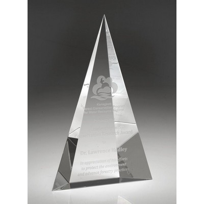 Vantage Peak Crystal Award, 7"H