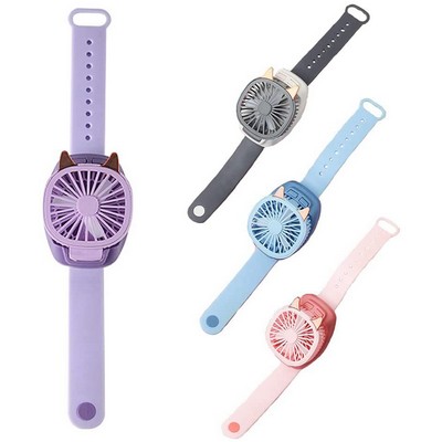 3 Speeds Adjustable Wrist Watch Fan