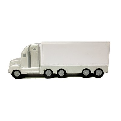 Silver & White Semi-Truck Stress Reliever