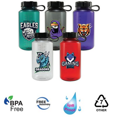 Water Bottle Plastic- 32 oz.