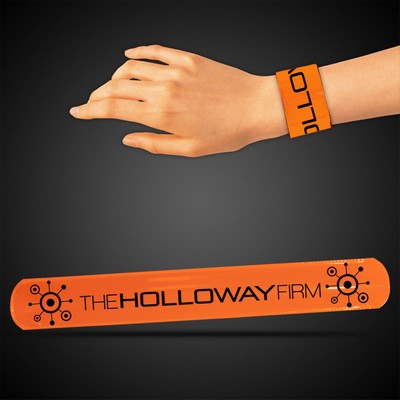 8 3/4" Orange Slap Bracelet(Digi-Printed)