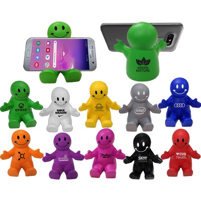 Popular Happy Dude Phone Holder & Squeezable Stress Reliever