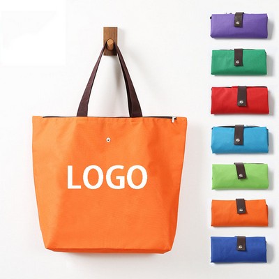 Waterproof Foldable Zipper Tote Bag