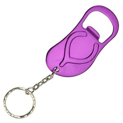 Flip Flop Sandal Bottle Opener Keychain