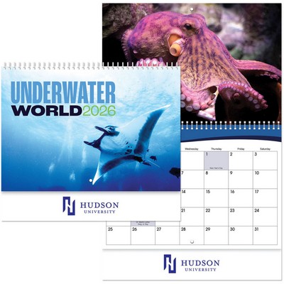 Underwater World Spiral Wall Calendar