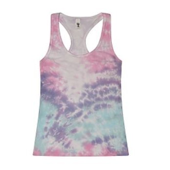 Women's Colortone Tie-Dye Racerback Tank Top