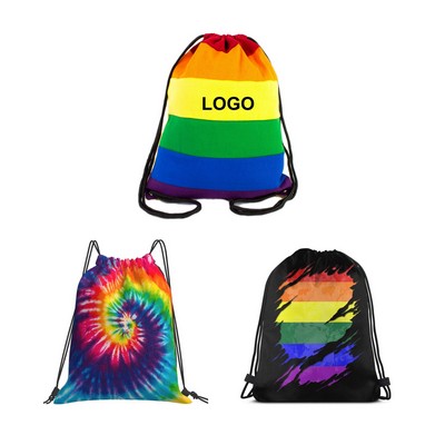 Rainbow Drawstring Bag