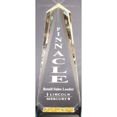 Faceted Obelisk Acrylic Award, 12 3/4"H