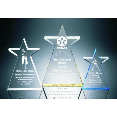 Star Top Tower Acrylic Award, 11" H