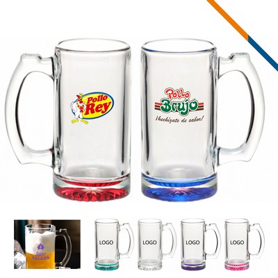 Libbey Clino Glass Beer Mugs - 12 Oz.