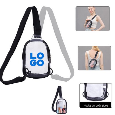 Clear Crossbody Sling Backpack