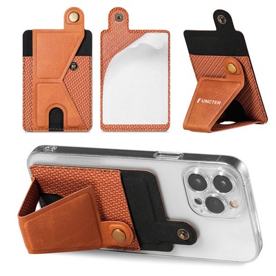 Stick-on Phone Wallet, Slim Expandable Credit Card Pocket