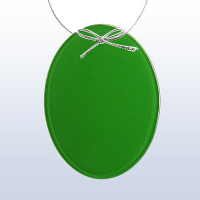 Color Oval Ornament Gren