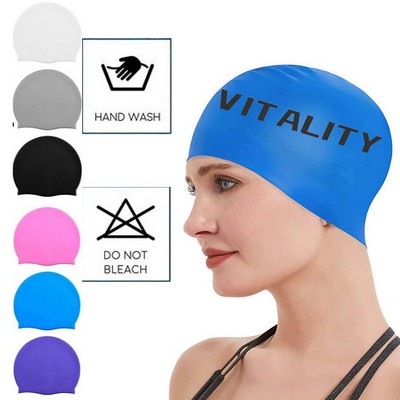 Unisex Adult Silicone Swim Cap