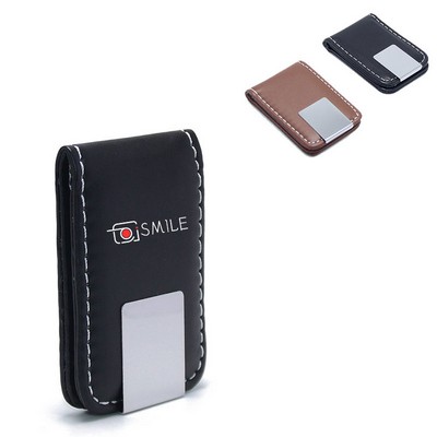 Leather Magnetic Money Clip