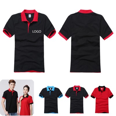 Polyester Breathable Employee Polo Shirt