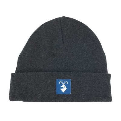 Eco Beanie w/ Sewn Woven Patch