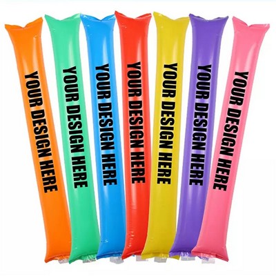 Custom Thunder Sticks Thicken Plastic Cheersticks Inflatable Thunder Sticks Sporting Events