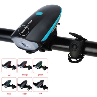 USB Rechargeable Bicycle Light Horn