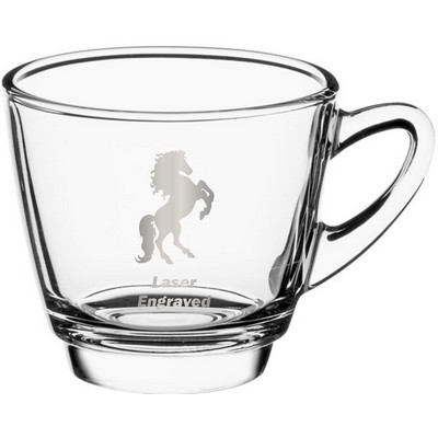 Acopa 8.5 oz Clear Glass Coffee Mug