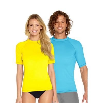 Wet Effect® Adult Short Sleeve Rash Guard Shirt UPF 50+