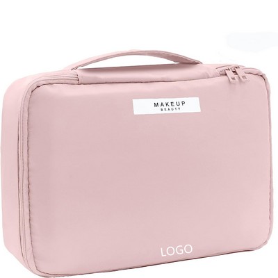 Cosmetic Travel Makeup Bag With Handle