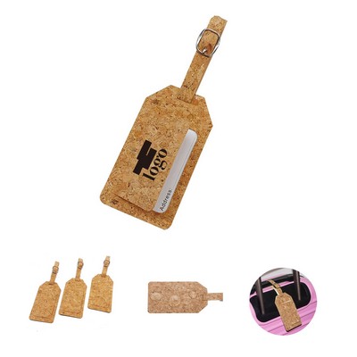 Environmentally Friendly Cork Luggage Tag