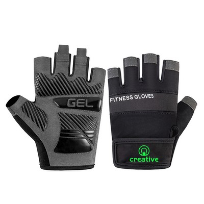 Gel Pad Half Finger Gloves