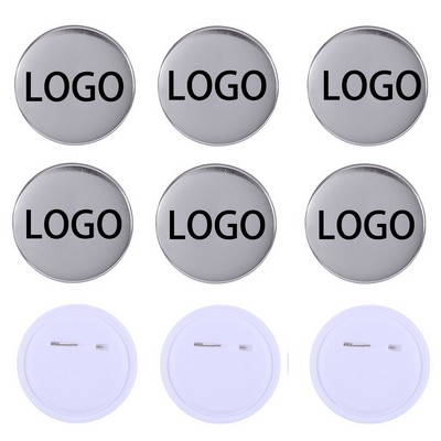 Round Blank Pin Button Badge