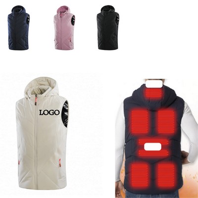 Electric Heating Keep Warm Vest With Hat