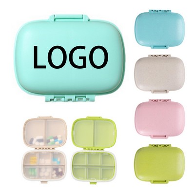 8 Compartments Pill Organizer Box