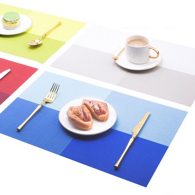 Customized PVC Checked Pattern Insulated Placemat