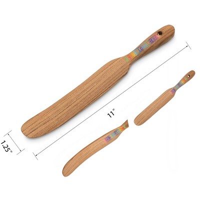 Teak 11 x 1.25 Inches Sourdough Mixer Bread Stirring Spatula