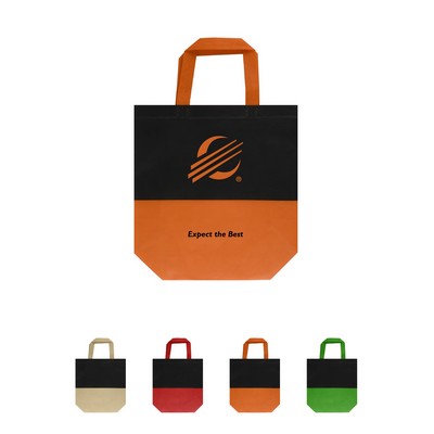 Two-Tone Laminated Non-Woven Shopping Tote