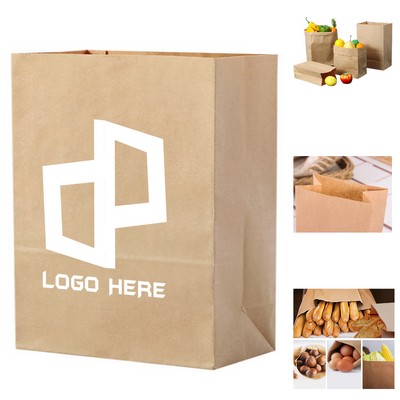 9.84X5.51X12.99Inch Thicken Grease Proofing Kraft Paper Bag