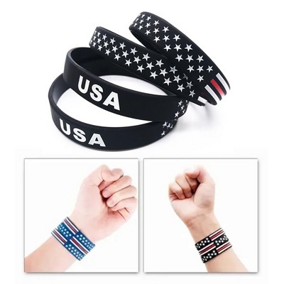 Independence Day Rubber Bracelet